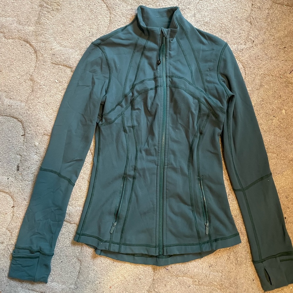 Green/blue Lululemon define jacket